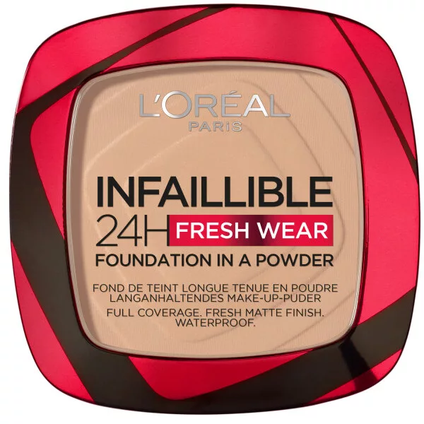 L'Oreal Paris Infaillible 24H Fresh Wear Foundation in a powder, podkład 130 True Beige, 9g