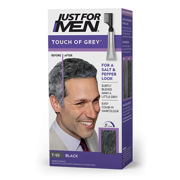 Just For Men, odsiwiacz Touch of Grey, głęboka czerń T-55
