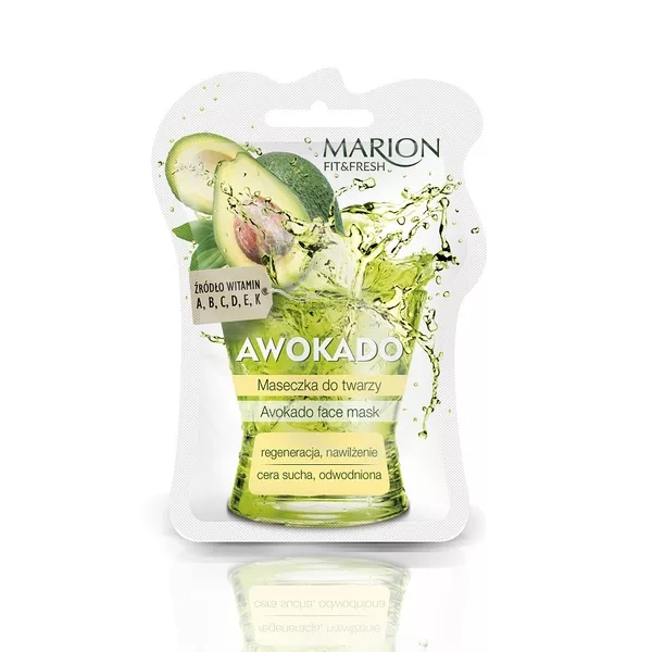 Marion Fit&Fresh Face Mask maseczka do twarzy regeneracja i nawilżenie Awokado 7.5ml