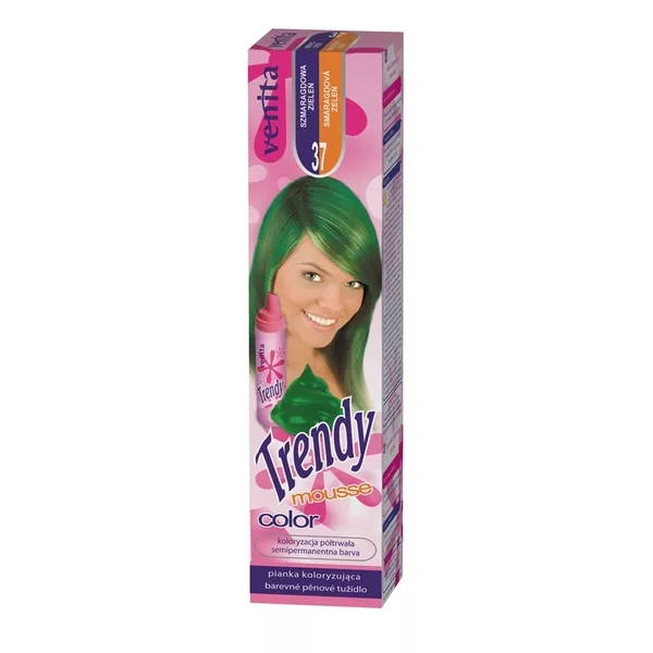 Venita Trendy Color Mousse pianka koloryzująca do włosów 37 Szmaragdowa Zieleń 75ml