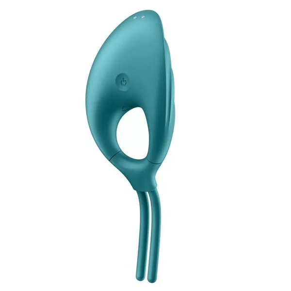 Satisfyer Swordsman wibrujący pierścień na penisa Green
