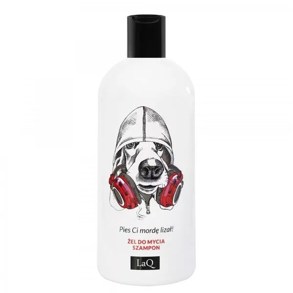 LaQ, PIES, żel do mycia 2w1, zapach męskich perfum, 300ml
