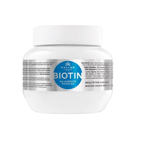 Kallos KJMN Biotin upiększająca maska do włosów z biotyną 275ml