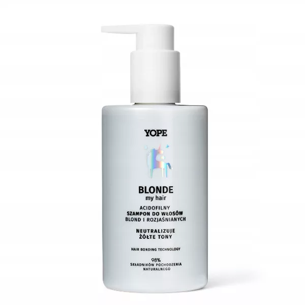 Yope Blonde, szampon do włosów blond neutralizujący żółte tony, 300ml