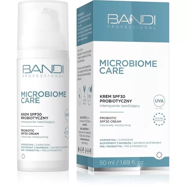 Bandi Microbiome Care, krem SPF30 probiotyczny intensywnie nawilżający, 50ml
