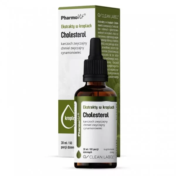 Pharmovit Ekstrakty w kroplach Cholesterol suplement diety w kroplach 30ml