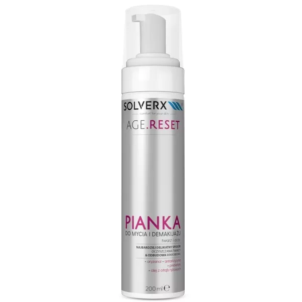 Solverx Age Reset pianka do mycia twarzy i demakijażu 200ml