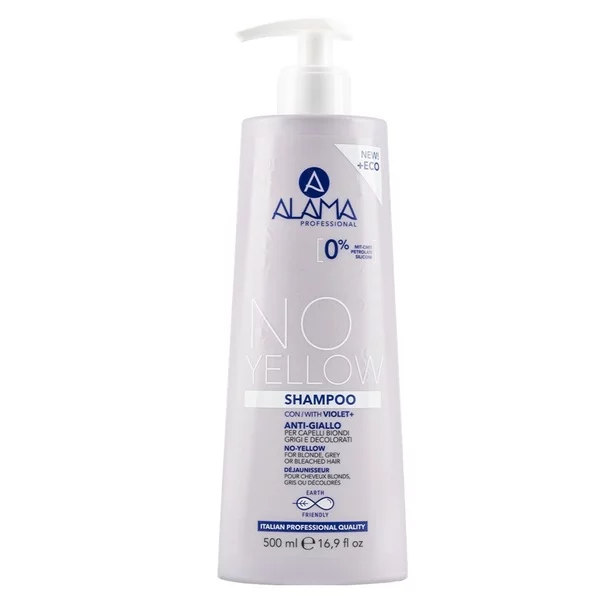 Alama No Yellow szampon przeciw żółknięciu do włosów blond i siwych 500ml