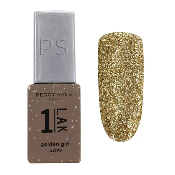 Peggy Sage One-LAK lakier hybrydowy 3w1, golden girl, 5ml
