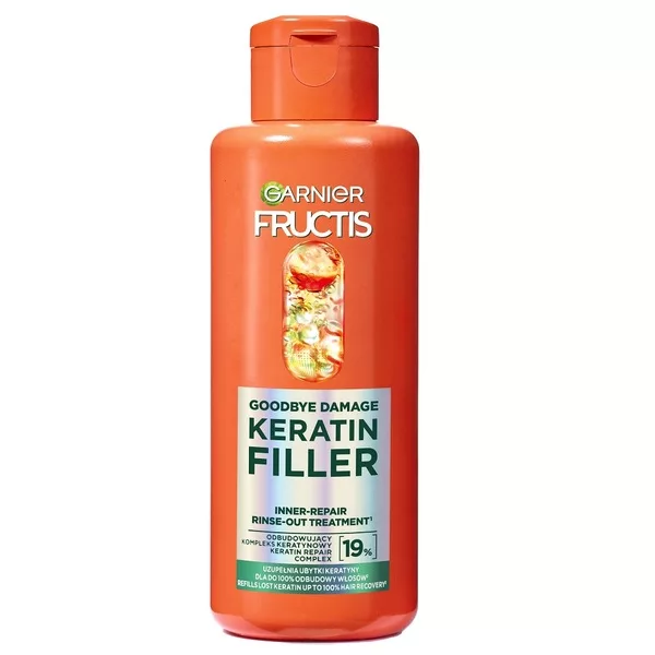 Garnier Fructis Goodbye Damage Keratin Filler odbudowująca kuracja do włosów do spłukiwania 200ml