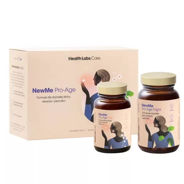 HealthLabs NewMe Pro-Age Day& Night formuła dla dojrzałej skóry włosów i paznokci suplement diety