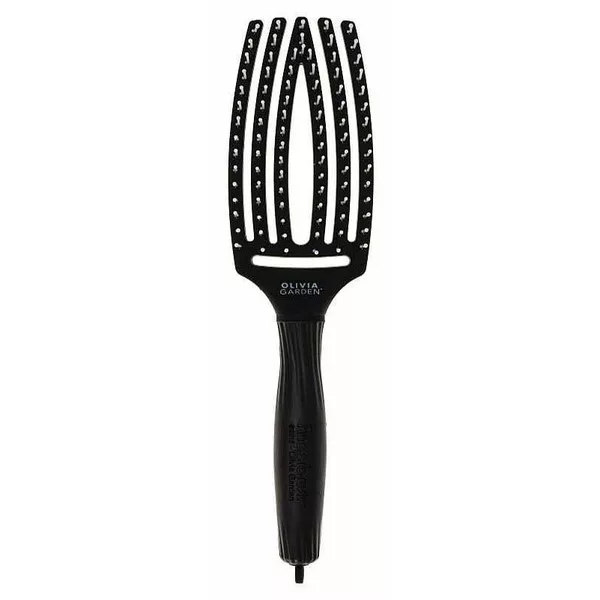 Olivia Garden Fingerbrush, szczotka nylonowa bez włosia, średnia