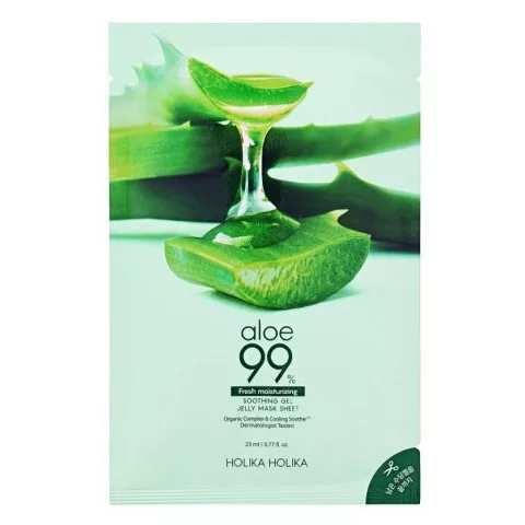 Holika Holika Aloe Soothing Jelly Mask, nawilżająca maska do twarzy w płachcie