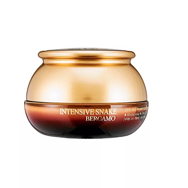 Bergamo Intensive Snake SYN-AKE Wrinkle Care Cream przeciwzmarszczkowy krem do twarzy z ekstraktem z jadu węża 50ml