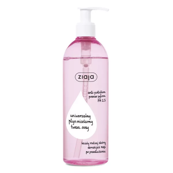 Ziaja De-makijaż, uniwersalny płyn micelarny, 390ml