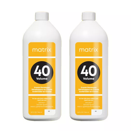 Matrix Creme Oxydant, aktywator w kremie do koloryzacji trwałej, 12%, dwupak, 2x1000ml