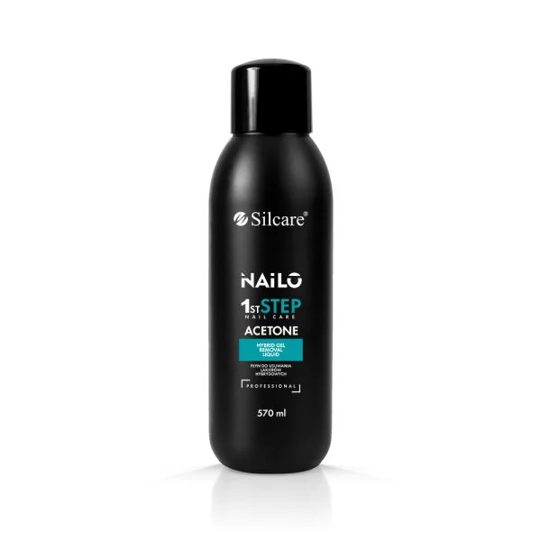 Silcare, Nailo 1st Step Nail Acetone aceton do usuwania lakierów hybrydowych 570ml