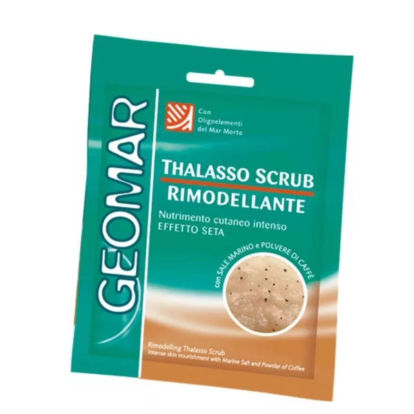 Geomar Thalasso Scrub, kawowy remodelujący peeling do ciała, saszetka 85g