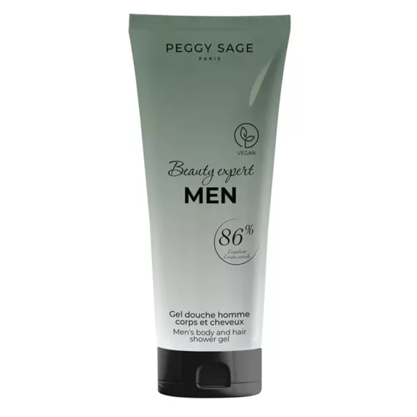 Peggy Sage Beauty Expert Men, żel pod prysznic dla mężczyzn - ciało i włosy, 50ml