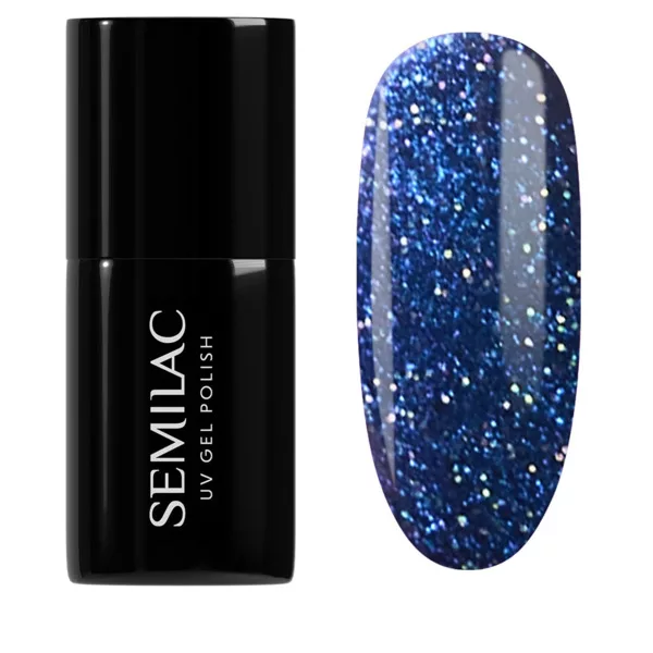 Semilac Winter Wonderland, lakier hybrydowy, 953 Mystery Blue, 7ml