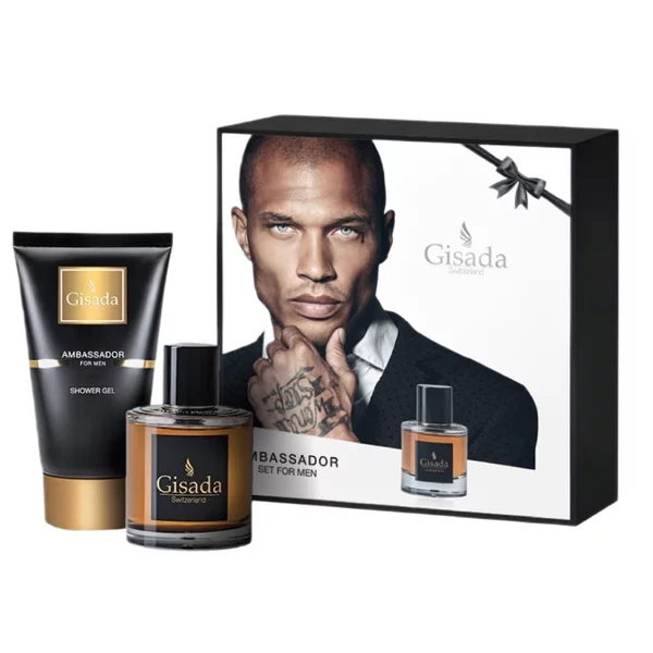Gisada Ambassador For Men zestaw woda perfumowana spray 50ml + żel pod prysznic 100ml (M)