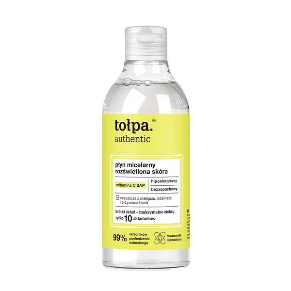 Tołpa Authentic, płyn micelarny rozświetlona skóra, 300ml