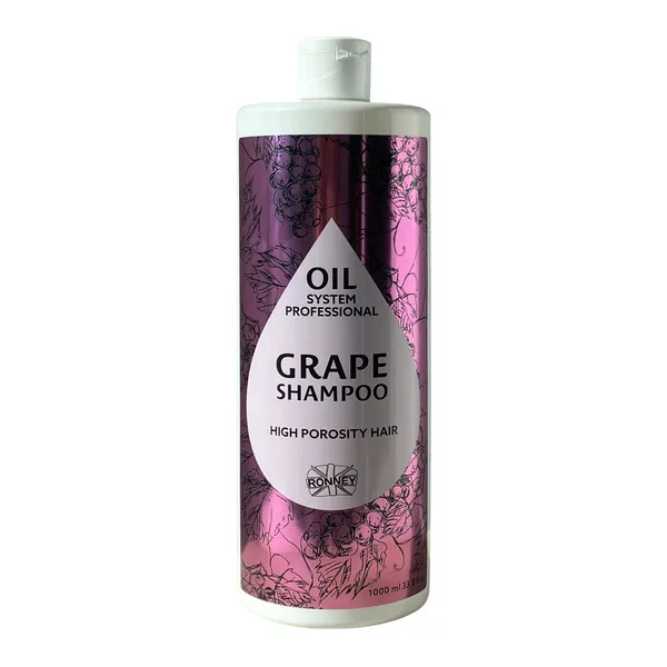 Ronney Professional Oil System High Porosity Hair - Szampon grape, 1000ml