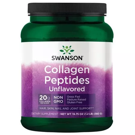 Swanson Peptydy kolagenowe - bez smaku, suplement diety, 560g, ref.SW1833