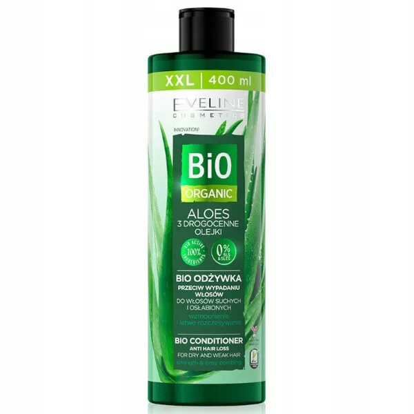 Eveline Bio Organic, odżywka przeciw wypadaniu włosów, 400ml