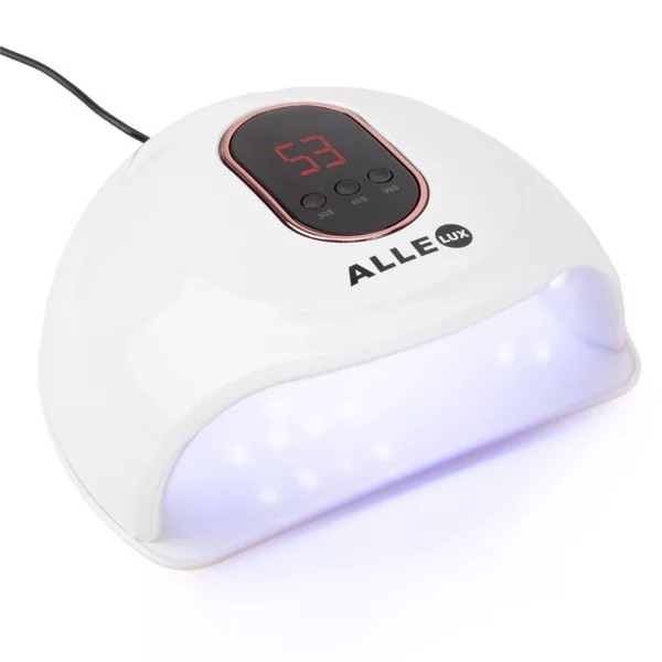 AlleLux Lampa do paznokci UV/LED 72W do lakierów hybrydowych Biała T15