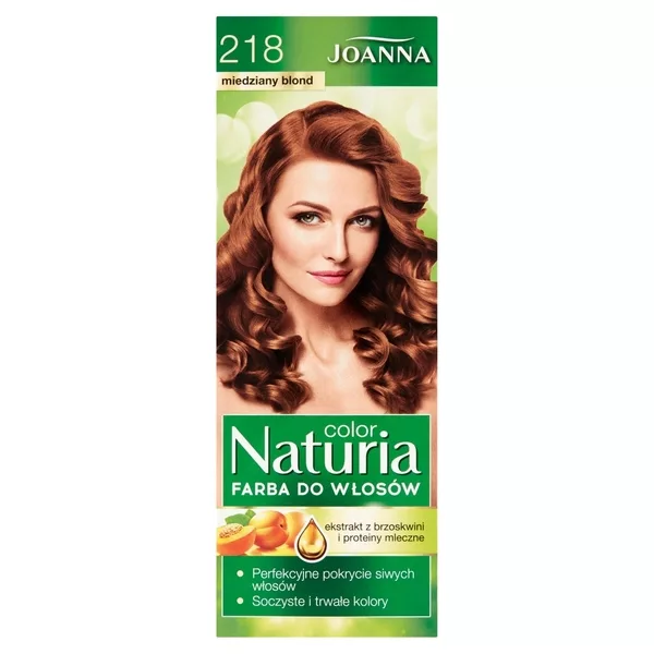 Joanna Naturia Color Farba do włosów miedziany blond 218