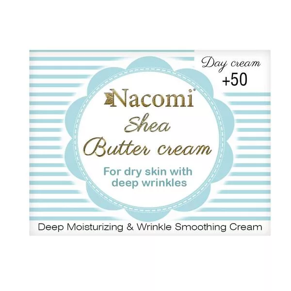 Nacomi, krem shea z kwasem hialuronowym 50+ na dzień, 50ml