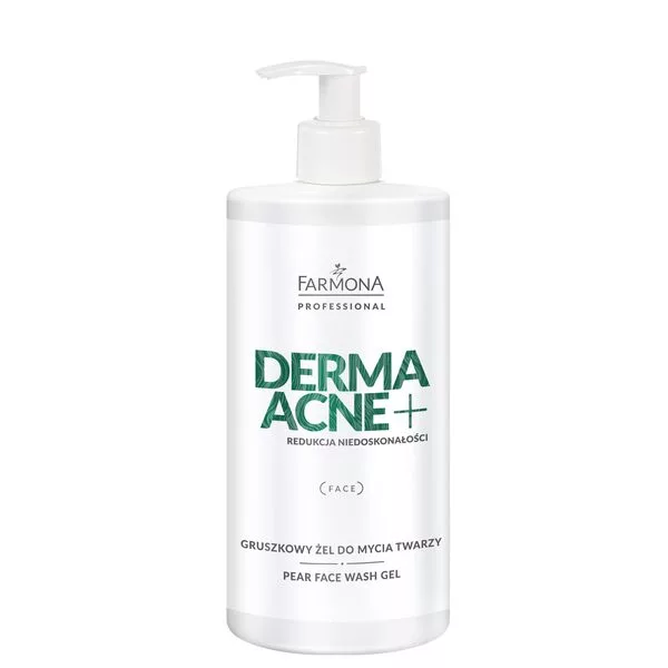 Farmona Professional Derma Acne+, Gruszkowy żel do mycia twarzy, 500ml
