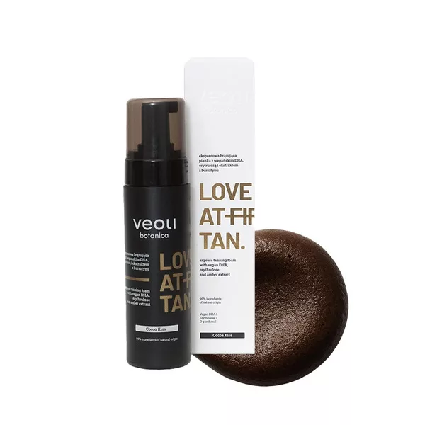 Veoli Botanica Love at Firt Tant, ekspresowa brązująca pianka o czekoladowym odcieniu, Cocoa Kiss, 200ml