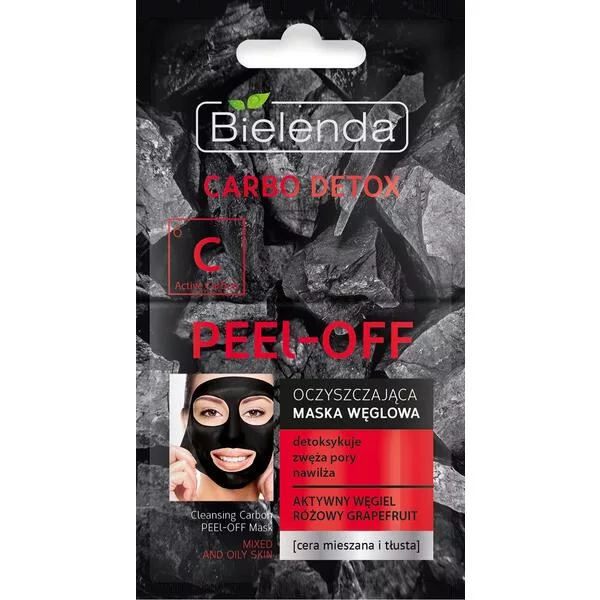 Bielenda Carbo Detox Maska Węglowa Peel-off, 6g