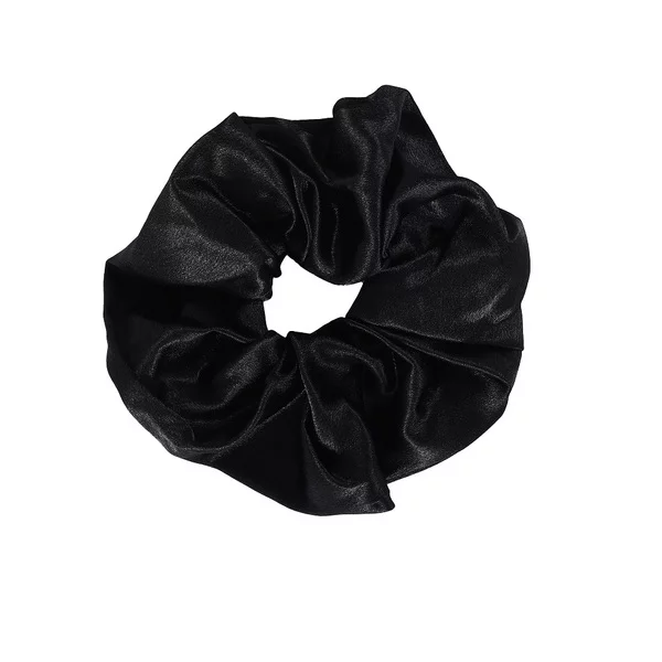Sister Young Lilu satynowa gumka do włosów scrunchie Black