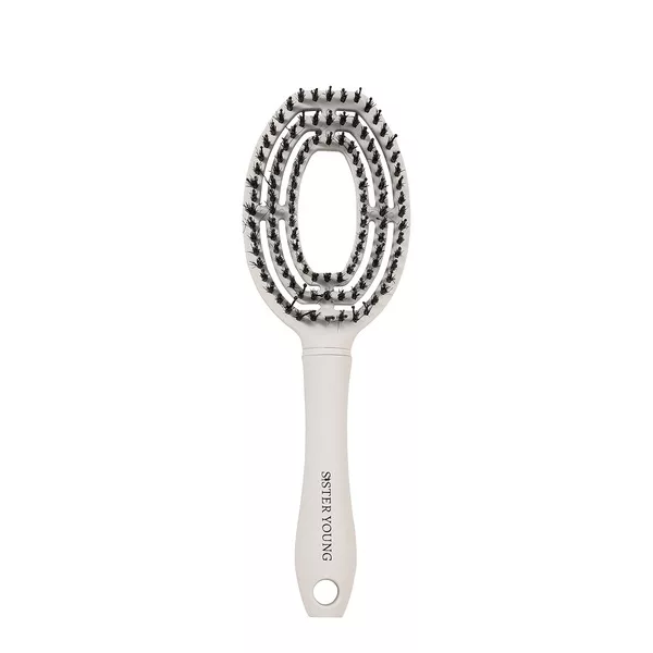 Sister Young Coco Hair Brush szczotka do włosów z włosiem dzika White