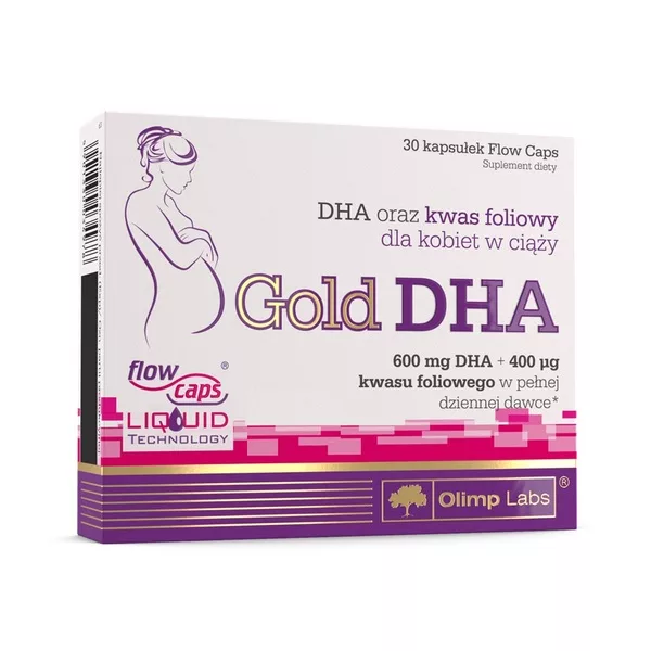 Olimp Labs Gold DHA suplement diety dla kobiet w ciąży 30 kapsułek