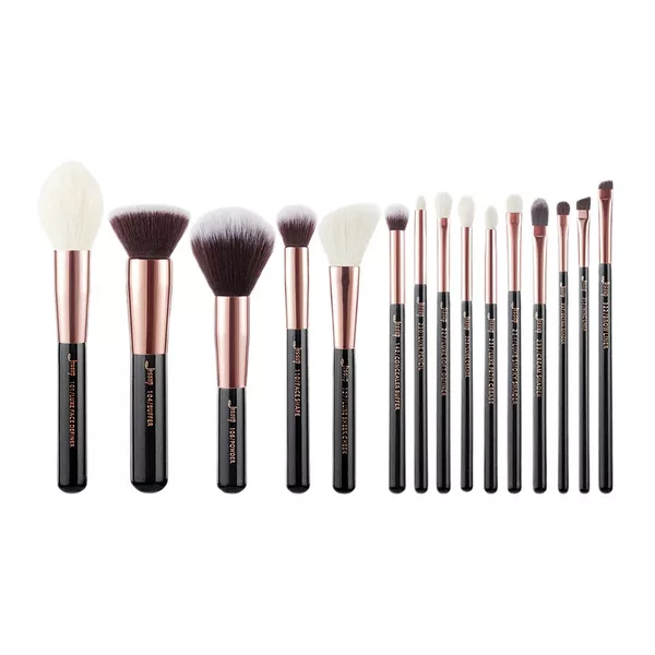 Jessup Essential Makeup Brush zestaw pędzli do makijażu Black 15szt.
