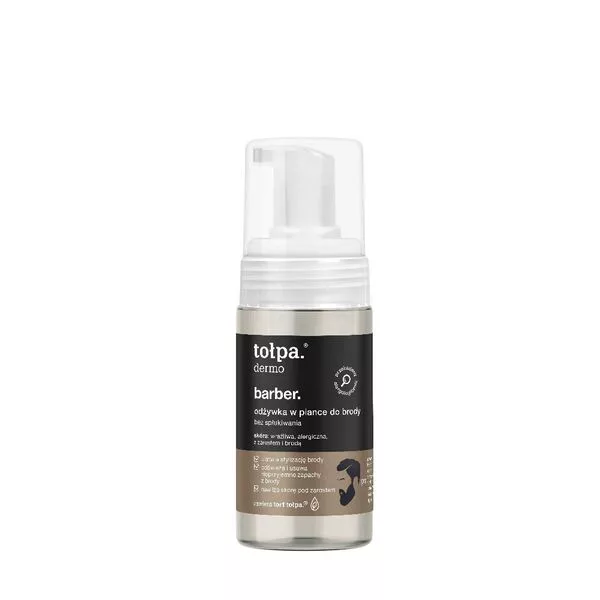 Tołpa Dermo Barber, stylizująca pianka - odżywka do brody i włosów, 100ml