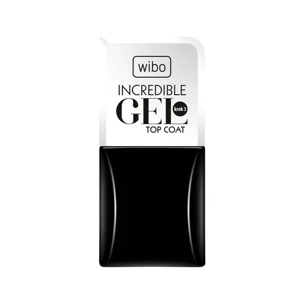 Wibo Incredible Gel Top Coat preparat utwardzający do paznokci 8,5ml