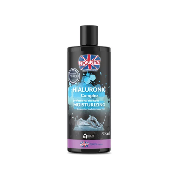 Ronney Professional Shampoo Hialuronic Complex Moinsturizing, Szampon nawilżający do włosów suchych i zniszczonych 300ml