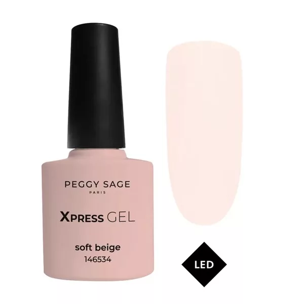 Peggy Sage Xpress Gel, żel, top i baza 3w1 do paznokci, soft beige, 7ml
