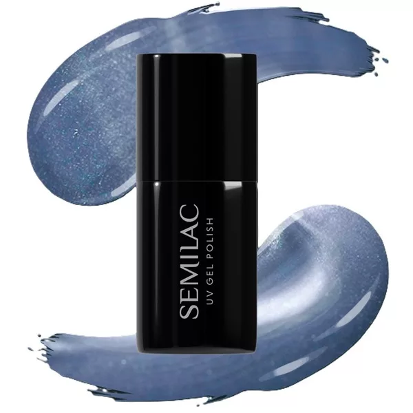Semilac Gloss Gala, lakier hybrydowy, 665 Blueberry Gloss, 7ml