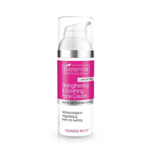 Bielenda Professional Redness Relief, wzmacniająco-łagodzący krem na naczynka, 50ml