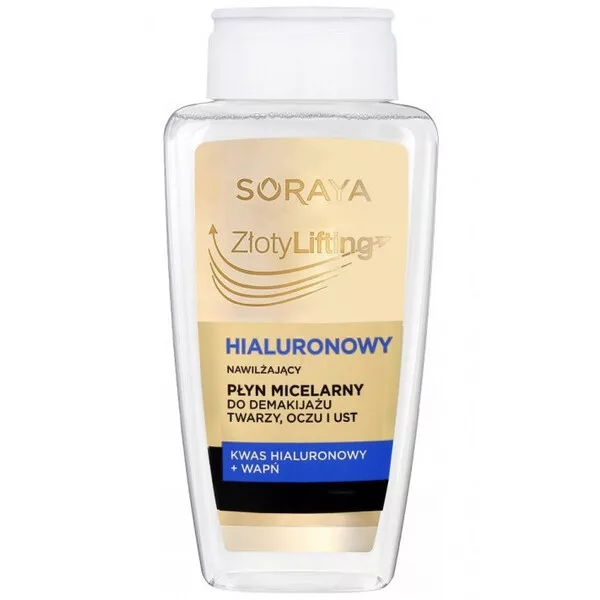 Soraya Złoty Lifting, hialuronowy płyn micelarny, 400ml