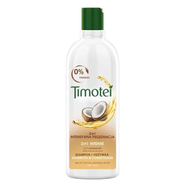 Timotei Intensywna Pielęgnacja 2w1 szampon z odżywką do włosów suchych i zniszczonych 400ml
