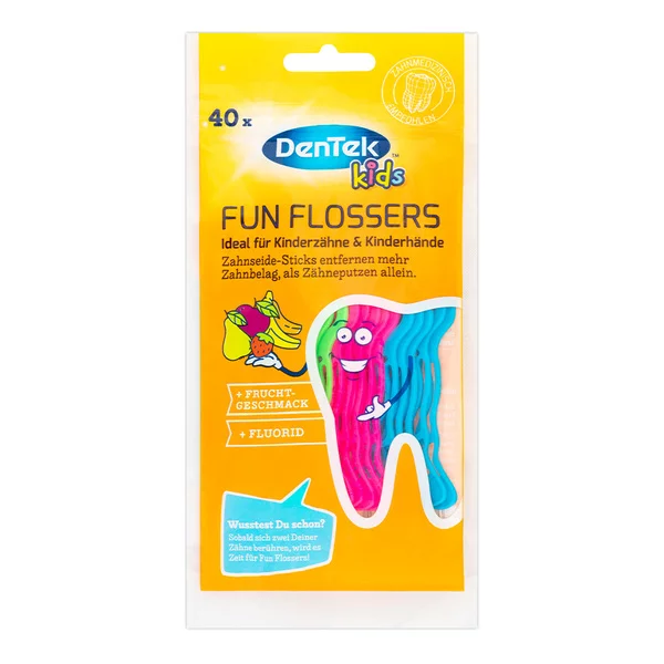 Dentek Kids Fun Floser, niciowykałaczki dla dzieci, 40szt.