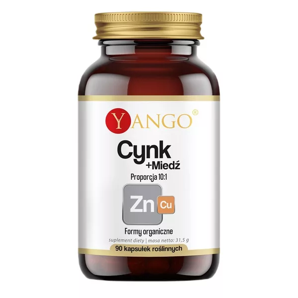 Yango Cynk + Miedź suplement diety 90 kapsułek