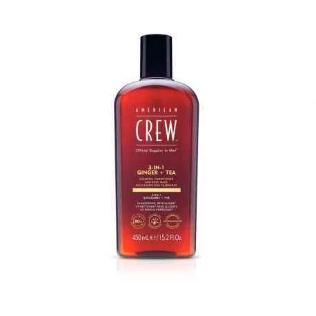 American Crew 3w1 Ginger&Tea, szampon, odżywka i żel pod prysznic w jednym, 450ml